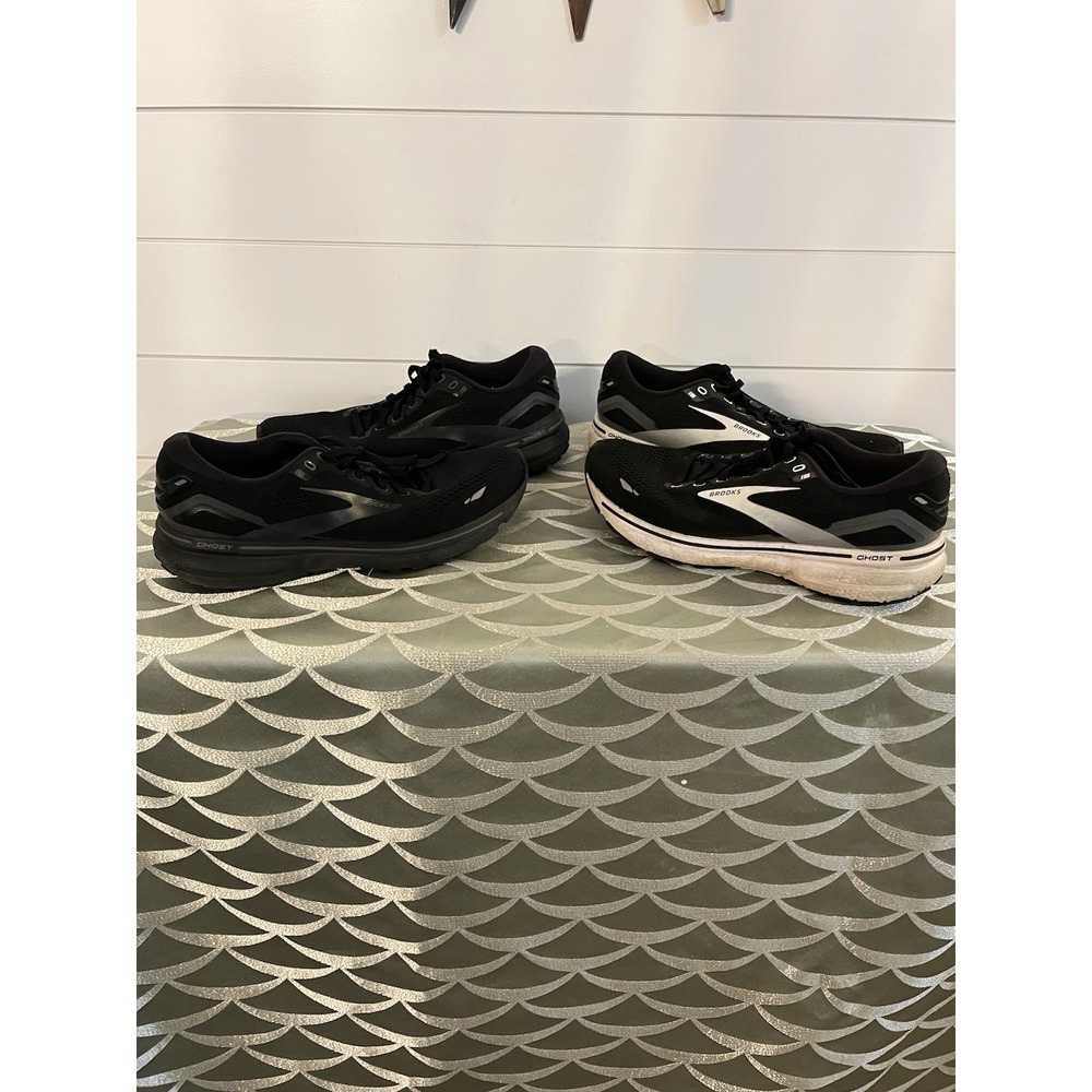 Lot of 2 Brooks Ghost 15 Women's Size 9 Running Shoes As-Is Black 1203801B012